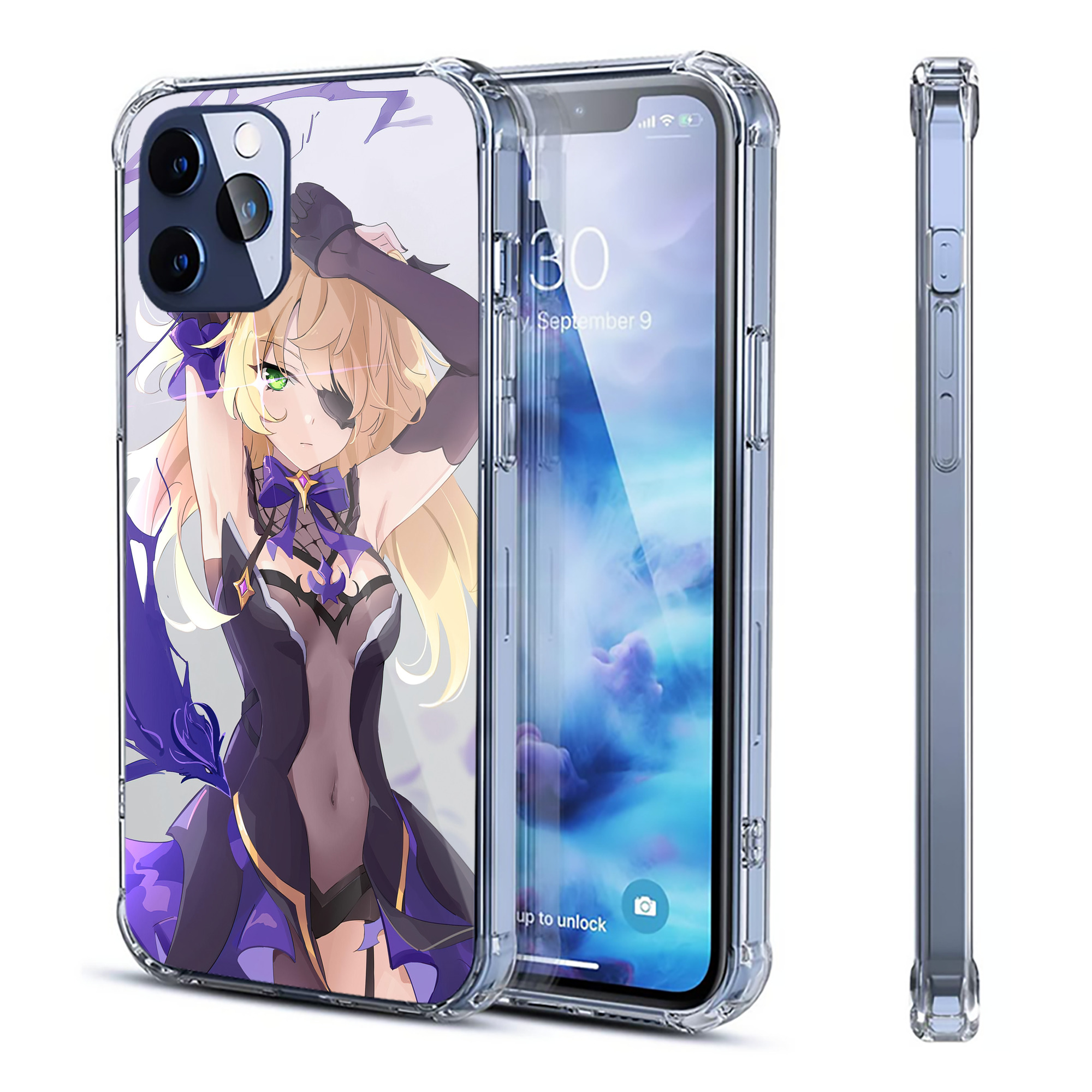 げんし神 genshin 【iPhone 12シリーズ対応】透明スマホケース（クリアソフトケース）